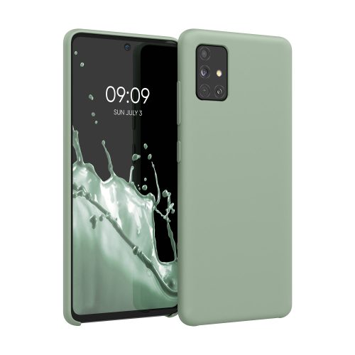 Калъф Kwmobile за Samsung Galaxy A51, Силиконов, Зелен, 51197.172