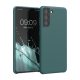 Калъф Kwmobile за Samsung Galaxy S21, Силиконов, Зелен, 54056.171