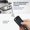 Калъф за автомобилен ключ за VW 3 бутона, Kwmobile, черен, еко кожа, 57345.01