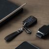 Калъф за автомобилен ключ за VW 3 бутона, Kwmobile, черен, еко кожа, 57345.01