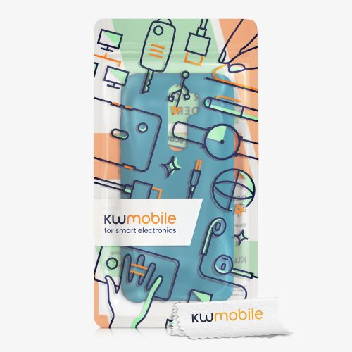Калъф Kwmobile за Xiaomi Redmi Note 8 Pro, Силиконов, Син, 50248.224