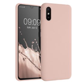   Калъф Kwmobile за Xiaomi Redmi 9A/Redmi 9AT, Силиконов, Розов, 52847.225