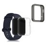 Комплект от 2 калъфа за Xiaomi Mi Watch Lite/Redmi Watch, Kwmobile, прозрачен/черен, силикон, 54528.03