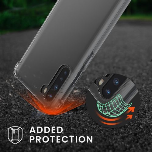 Калъф Kwmobile за OnePlus Nord, силиконов, прозрачен/сребрист, 57454.35