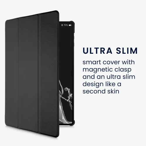 Калъф за таблет Samsung Galaxy Tab S8 Plus, Kwmobile, Черен, Еко кожа, 57464.01