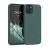 Калъф Kwmobile за Apple iPhone 13, силиконов, зелен, 55878.171
