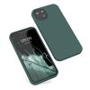 Калъф Kwmobile за Apple iPhone 13, силиконов, зелен, 55878.171