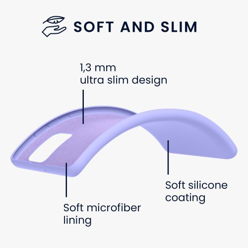 Калъф Kwmobile за Samsung Galaxy A71, силиконов, син, 57562.108