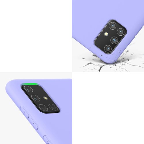 Калъф Kwmobile за Samsung Galaxy A71, силиконов, син, 57562.108