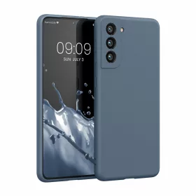   Калъф Kwmobile за Samsung Galaxy S21, Силиконов, Син, 56681.202