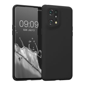   Калъф Kwmobile за OPPO Find X5 Pro, силиконов, черен, 57631.47