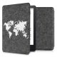 Калъф за Amazon Kindle Paperwhite 11, Kwmobile, сив/бял, текстилен, 56260.08