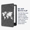 Калъф за Amazon Kindle Paperwhite 11, Kwmobile, сив/бял, текстилен, 56260.08