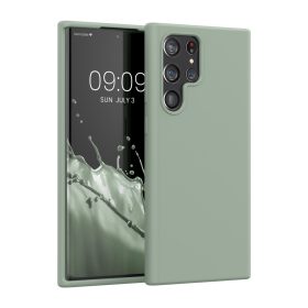   Калъф Kwmobile за Samsung Galaxy S22 Ultra, силиконов, зелен, 56765.172
