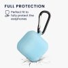 Калъф за слушалки Apple AirPods 2/AirPods 1, Kwmobile, син, силикон, 57659.23
