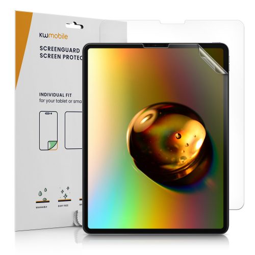 Комплект от 2 защитни фолиа за таблет Apple iPad Pro 12.9" (2021), Kwmobile, Прозрачно, Пластмаса, 57768