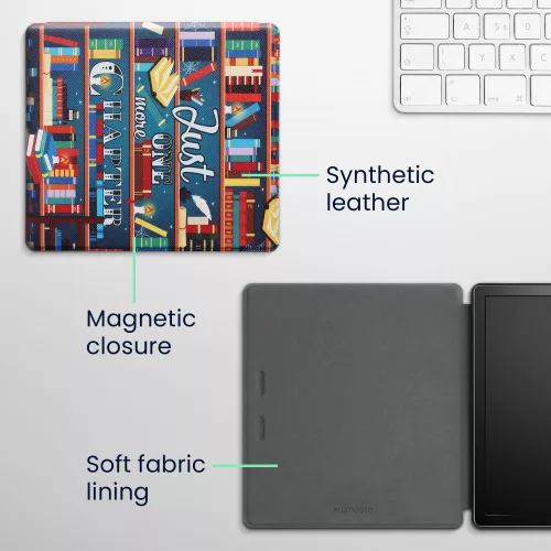 Калъф за Amazon Kindle Oasis 10, Kwmobile, Многоцветен, Екологична кожа, 49417.07
