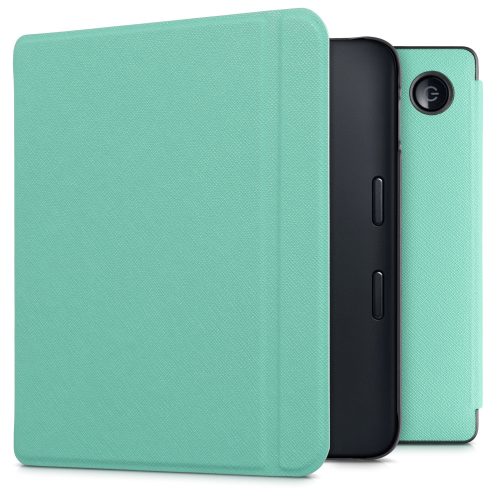 Капак за Kobo Libra 2, Kwmobile, Зелен, Екологична кожа, 56574.71