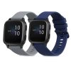 Комплект от 2 каишки за Garmin Venu Sq/Venu Sq Music, Kwmobile, син/сив, силикон, 57776.02