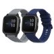 Комплект от 2 каишки за Garmin Venu Sq/Venu Sq Music, Kwmobile, син/сив, силикон, 57776.02