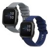 Комплект от 2 каишки за Garmin Venu Sq/Venu Sq Music, Kwmobile, син/сив, силикон, 57776.02