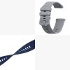 Комплект от 2 каишки за Garmin Venu Sq/Venu Sq Music, Kwmobile, син/сив, силикон, 57776.02