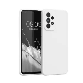   Калъф Kwmobile за Samsung Galaxy A33 5G, Силиконов, Бял, 57833.48