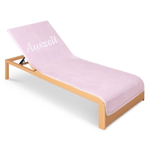 Хавлиена кърпа за шезлонг Homelevel, 75 x 200 cm, розова, памук / полиестер, 55649.03.10