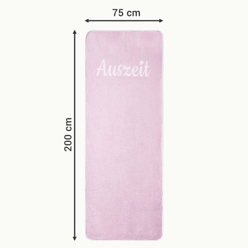 Хавлиена кърпа за шезлонг Homelevel, 75 x 200 cm, розова, памук / полиестер, 55649.03.10