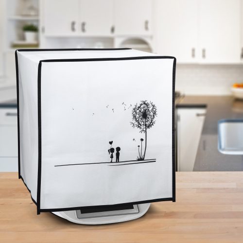 Защитен капак за Thermomix TM6/TM5, Kwmobile, черен/бял, пластмаса, 55449.04