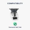 Защитен капак за Thermomix TM6/TM5, Kwmobile, черен/бял, пластмаса, 55449.04