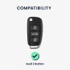 Капак за автомобилен ключ за Audi 3 бутона, Kwmobile, многоцветен, силикон, 55034.04