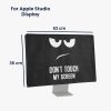 Капак за монитор Apple Studio Display, Kwmobile, черно/бяло, текстил, 57912.01