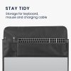 Капак за монитор Apple Studio Display, Kwmobile, черен, текстил, 57913.01