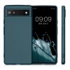 Калъф Kwmobile за Google Pixel 6a, силиконов, зелен, 57960.14