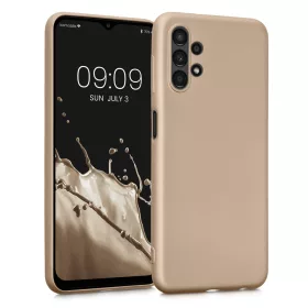   Калъф Kwmobile за Samsung Galaxy A13, Силиконов, Златен, 57956.66
