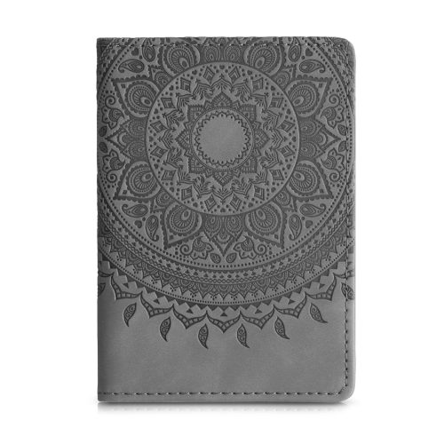 Капак за документи на автомобил, Kwmobile, Сиво, Екологична кожа, 51695.13