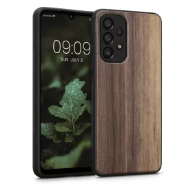   Калъф Kwmobile за Samsung Galaxy A33 5G, дърво, кафяв, 57996.18