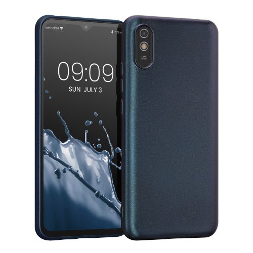 Калъф Kwmobile за Xiaomi Redmi 9A/Redmi 9AT, силиконов, син, 57663.239