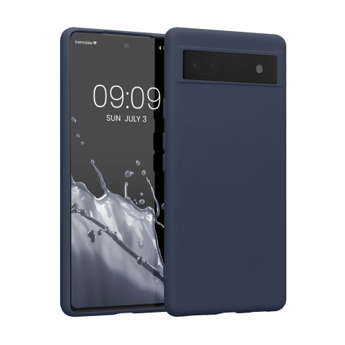 Калъф Kwmobile за Google Pixel 6a, силиконов, син, 58053.186