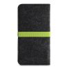 Kwmobile Universal Cover XL размер - 6,8 инча, микрофибър, сиво/зелено, 58046.03
