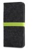 Kwmobile Universal Cover XL размер - 6,8 инча, микрофибър, сиво/зелено, 58046.03