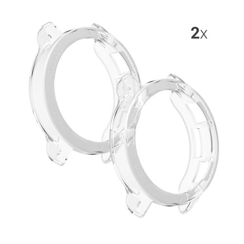 Комплект от 2 калъфа за Xiaomi Watch S1 Active, Kwmobile, прозрачен, силикон, 58070.02