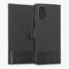 Калъф Kwmobile за Motorola Moto G22, текстилен, черен, 58211.73
