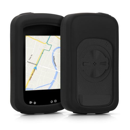 Защитен капак за GPS Magene C406, Kwmobile, Черен, Силикон, 58166.01