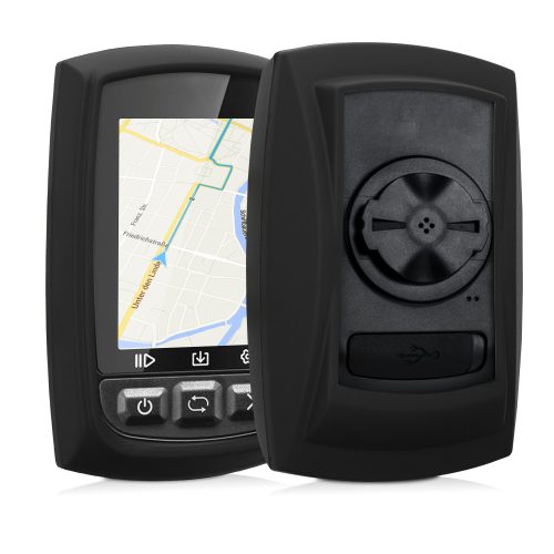 Защитен калъф за GPS IGPSPORT iGS50E/iGS50, Kwmobile, черен, силикон, 58164.01