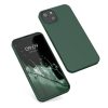 Калъф Kwmobile за Apple iPhone 13, силиконов, зелен, 55948.169