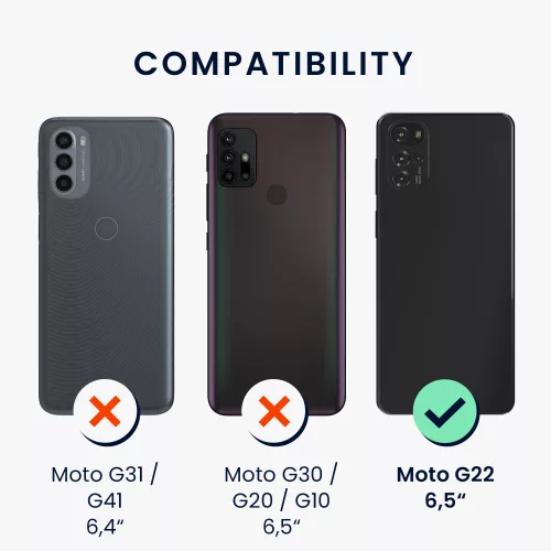 Калъф Kwmobile за Motorola Moto G22, Силиконов, Кремав, 58207.10