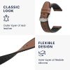 Каишка за Willful Smartwatch/Fitnesstracker, Kwmobile, кафяво/черно, естествена кожа, 58186.05