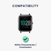 Каишка за Willful Smartwatch/Fitnesstracker, Kwmobile, кафяво/черно, естествена кожа, 58186.05